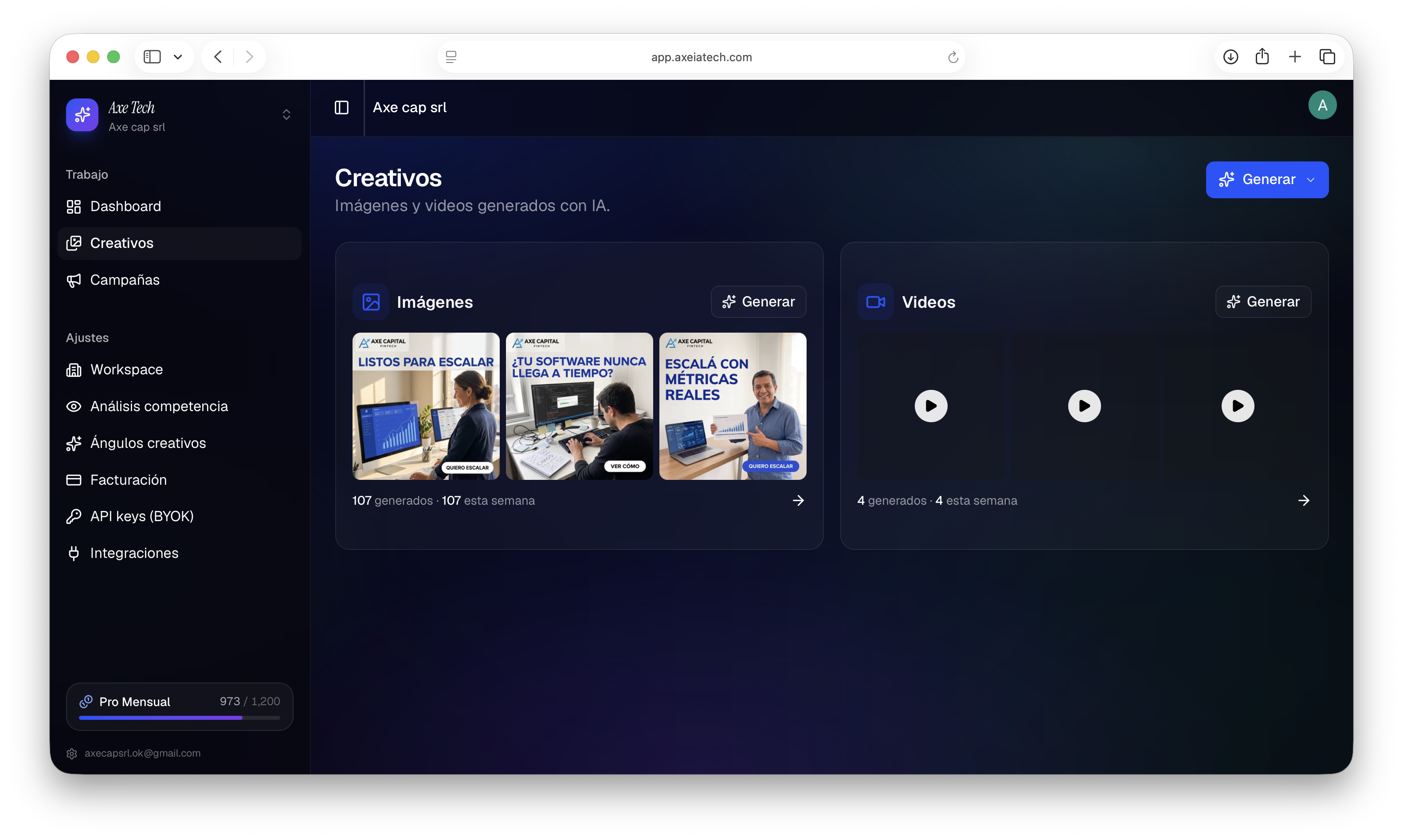 Generador de creativos